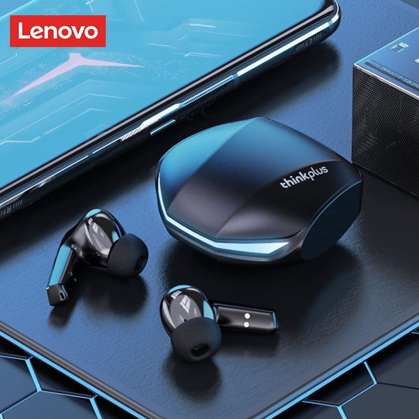 Fone de Ouvido Original Lenovo GM2 Pro 5.3, Bluetooth, sem Fio, Fones Baixa Latência, Chamada Modo Duplo, Headset com Microfone