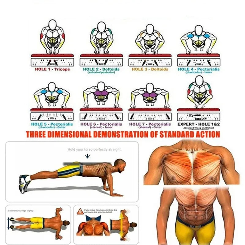 Placa Portátil Multifuncional Dobrável para Treino, Ginástica e Musculação