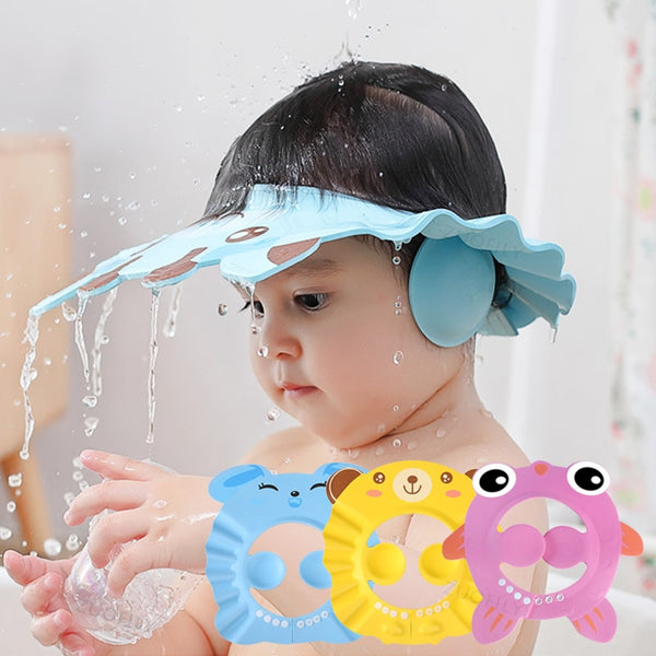 Chapéu Ajustável para Lavar Cabelo de Crianças, Proteção e Seguraça