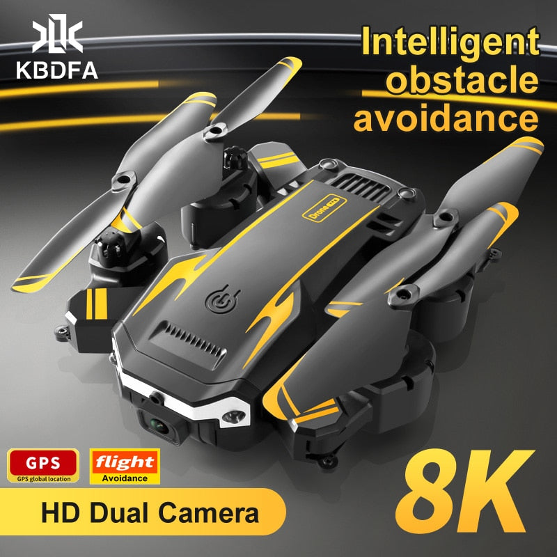 Drone 5g 8k Câmera HD, GPS, Quatro Lados, Evitar Obstáculos, WiFi Profissional